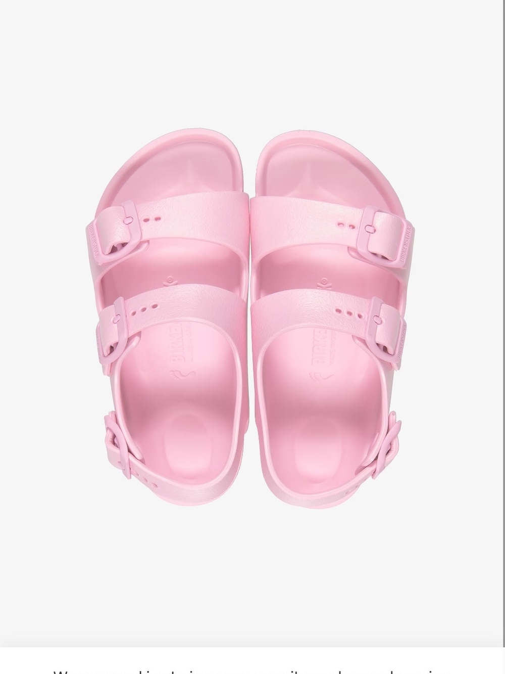 Birkenstock Pre-owned Kids Pink Double-Buckle EVA Sandals Girls Sz 11.5